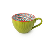 Green & Blue Geometric Mug