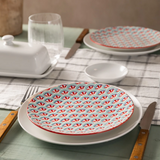 Green & Blue Geometric Side Plate