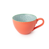 Grey Floral Mug