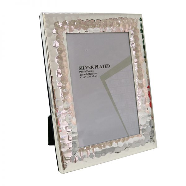 Hammered Silver Plated Frame 6x4