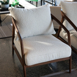 Leo Armchair in Walnut Finish