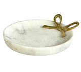 Marble Dish with Bow Detail