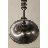 Marble & Forged Iron Pedastal Base Occassional Table