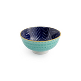 Nibble Bowl Indigo Chevron