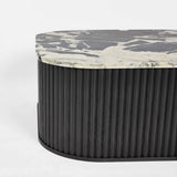 Noir Marble & Black Oak Coffee Table