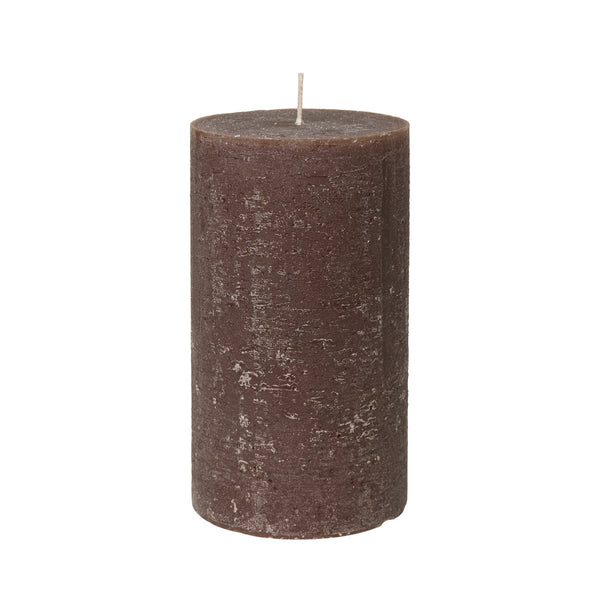 Pillar Candle - 18cm - Dark Brown