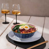 Ramen Bowl Blue Red Arc