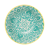 Ramen Bowl Yellow Blue Geometric