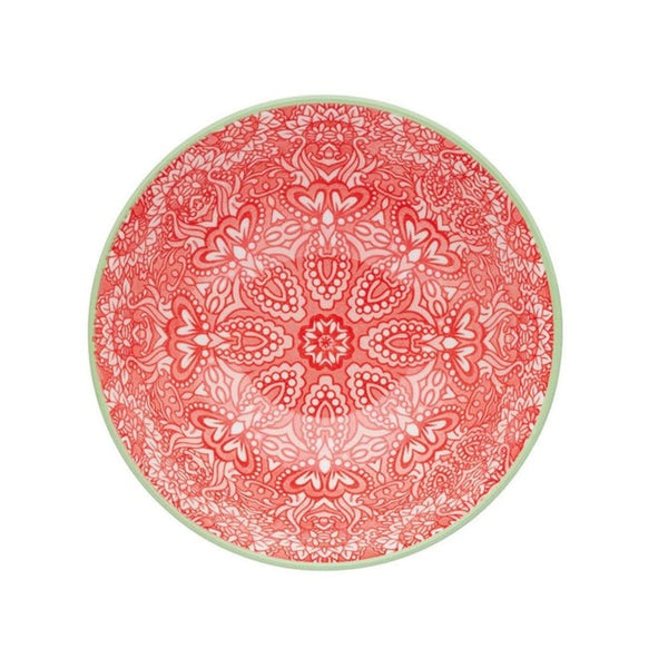 Red Damask Bowl