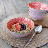 Red Damask Bowl