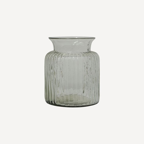 Ribbed Vase Wide