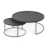 Ethnicraft Tray Nesting Coffee Table Set