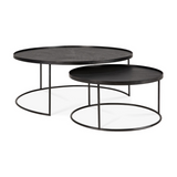 Ethnicraft Tray Nesting Coffee Table Set