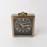 Square Antique Brass Clock