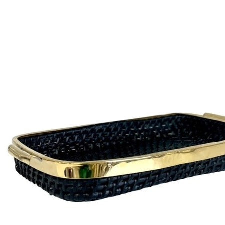 St Barts Black & Gold Tray - Small