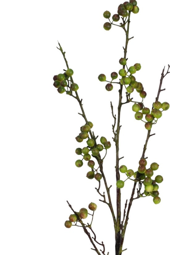 Tall Berry Branch Green