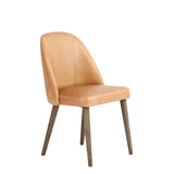 Tan Leather Dining Chair