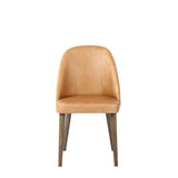 Tan Leather Dining Chair