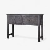 Theron Carved Wooden Console