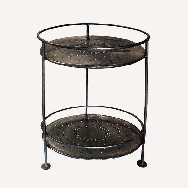 Two-tier Iron Side Table
