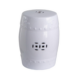 White Ceramic Stool