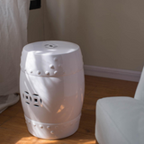 White Ceramic Stool
