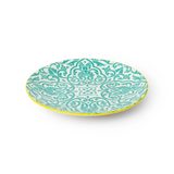 Yellow & Blue Geometric Side Plate