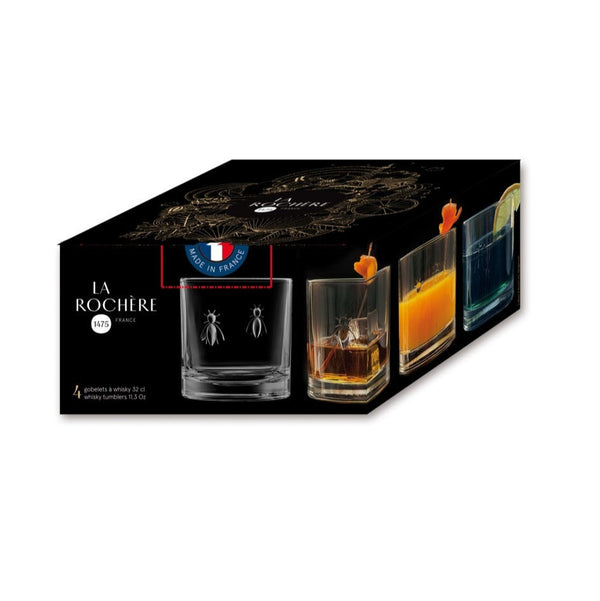 Bee Whisky Glasses (Set 4)
