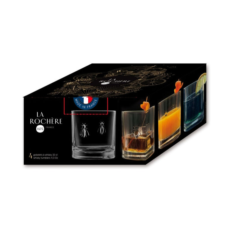 Bee Whisky Glasses (Set 4)