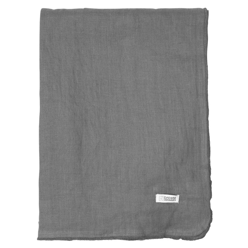 Table cloth grey linen 160x300cm