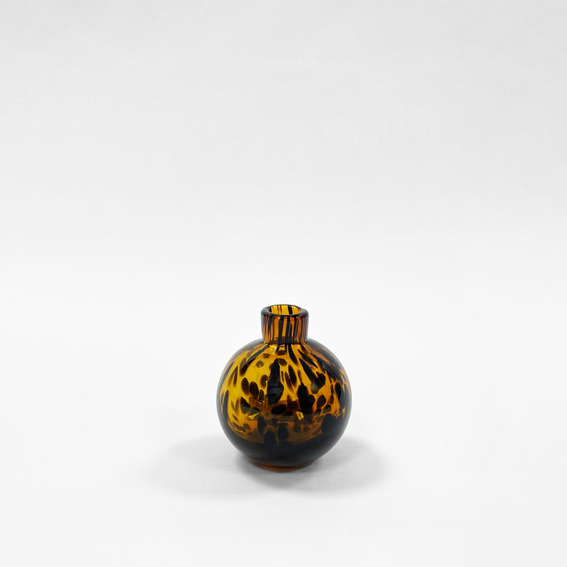 Tortoiseshell Squat Bud Vase