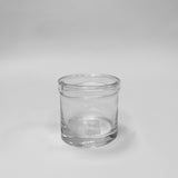 Glass Vase with Rolled Rim Small