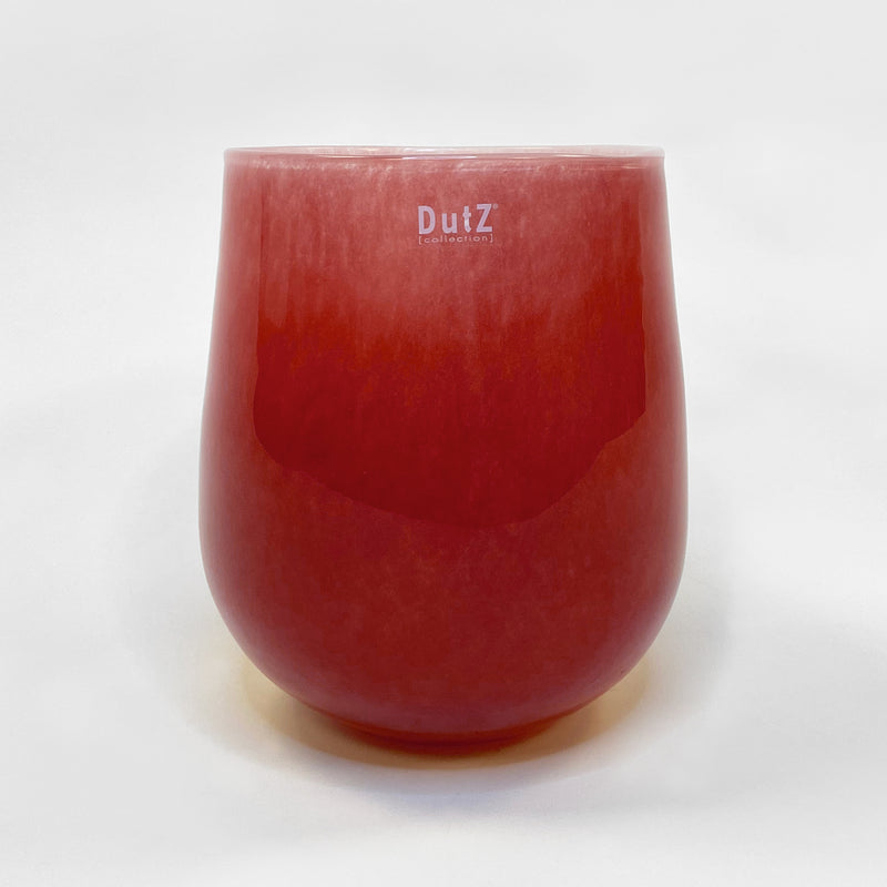 Barrel Vase - Cranberry - 24cm