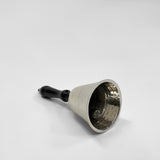 Bell in Nickel Finish With Black Wooden Handle
