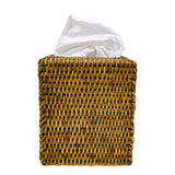Square Rattan Tissue Box