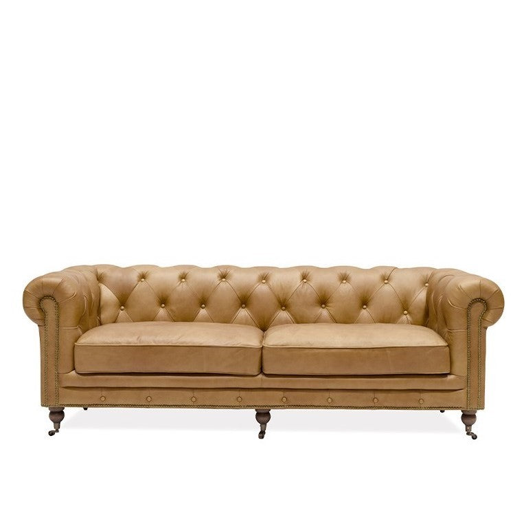 3-Seater Chesterfield - Camel