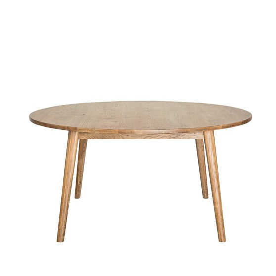 Vassa Round Table 120cm - Natural Oak