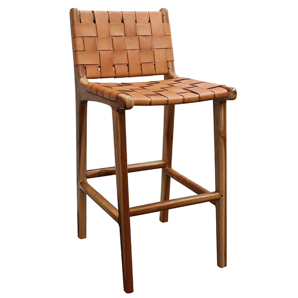 Bristol Counter Stool with Back - Tan