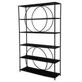 Bookcase with Circle Detailing