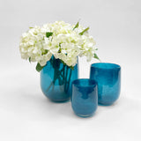Barrel Vase - Blue - 24cm