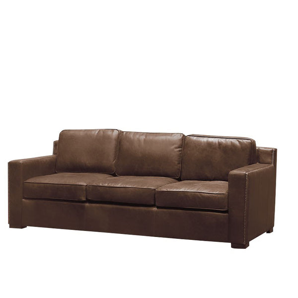 Kennedy 3-Seater Leather Sofa - Nutmeg