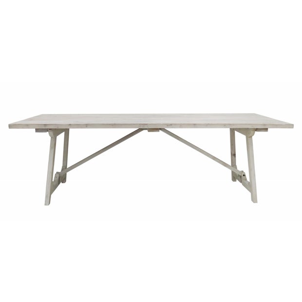 Loire Dining Table in White Wash Pine