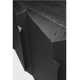 Oak Stairs Black Sideboard - 200cm